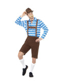 Oktoberfest Bavarian Beer Man Brown Short Lederhosen Costume