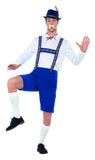 Oktoberfest Bavarian Blue Short Lederhosen Costume