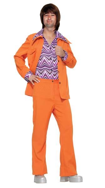 70s costumes Orange Disco Suit