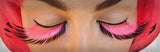 Oversized Pink & Black False Eyelashes