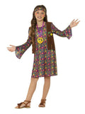Peace Love Hippie Girl Childrens 60's Costume