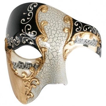 Phantom Black And Gold Mask