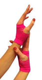 Pink Short 1980's Fishnet Gloves