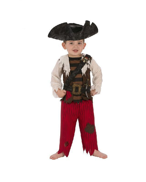 Pirate Matey Deluxe Pirate Costume for Toddlers and Boys