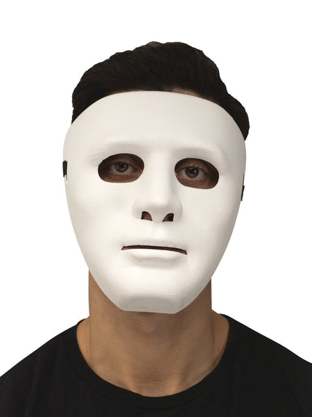 Plain White Blank Full Face Mask Costume Disguise