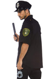 Policeman LA  Cop Men's Hire Costume back