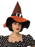 Polka Dot Pinup Witch Adult Halloween Costume face