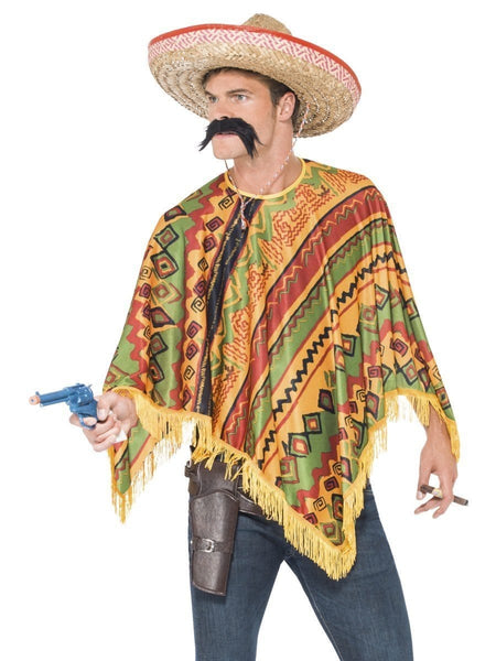 Poncho Mexican Instant Costume Set