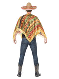 Poncho Mexican Instant Costume Set back