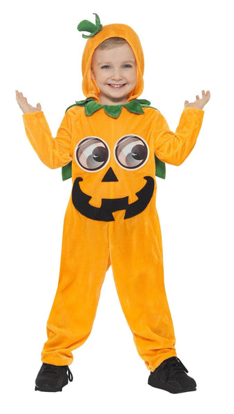 Pumpkin Hooded Jumpsuit Toddler Halloween Costume