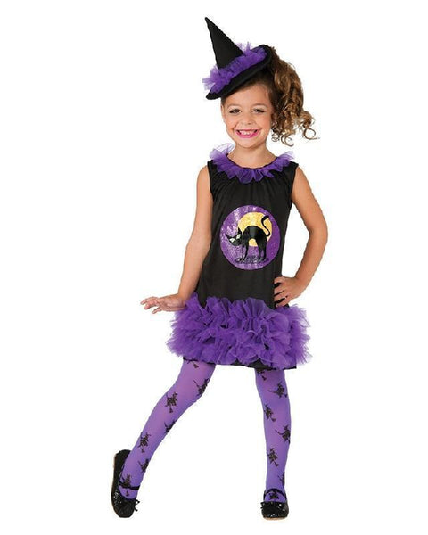 Tutu Witch Black Cat Toddler Girls Halloween Costume