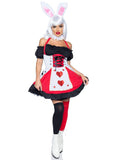 Queen of Hearts Royal Flush with bunny ears