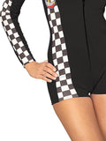 Racer Black Women Short Racing Costume hop