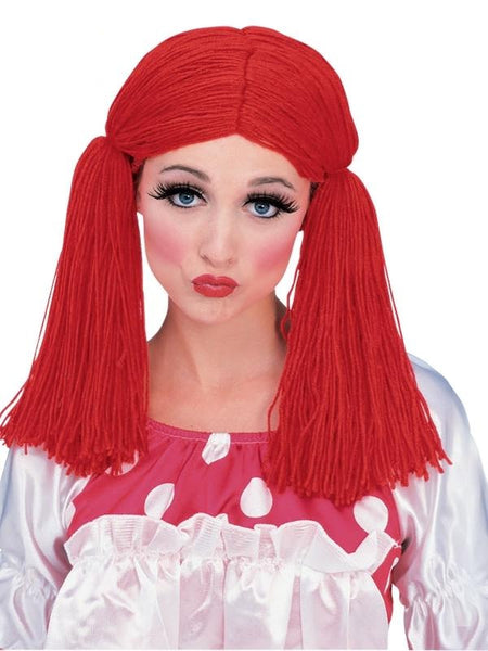 Raggedy Ann Rag Doll Red Adult Wig