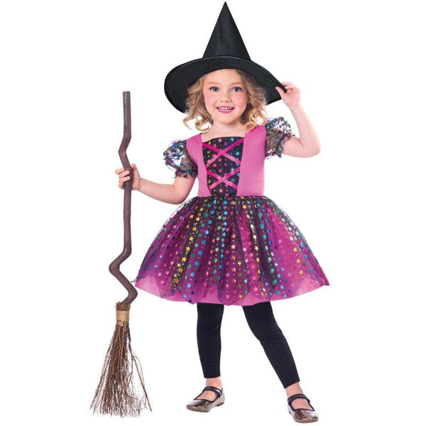 Rainbow Witch Toddler and Girls Costume