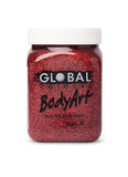 Red Glitter Body and Face Paint 200ml