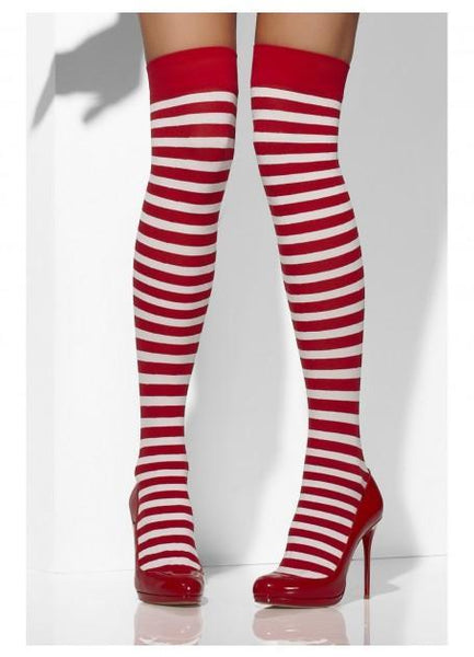 Christmas Red and White Striped Stockings