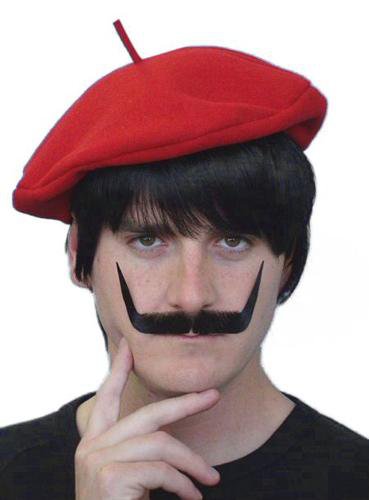 Salvador Dali Style Fake Costume Mustache