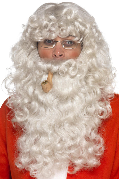 Santa wigs and beards - Santa Claus Grey costume Accessories Set