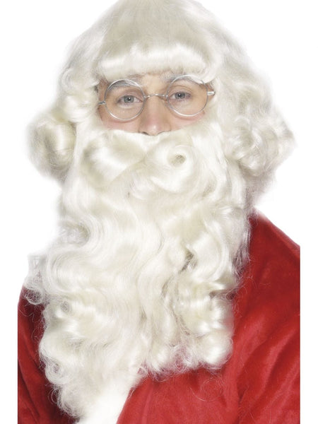 Santa wigs and beards - Santa White Wig and Beard Set