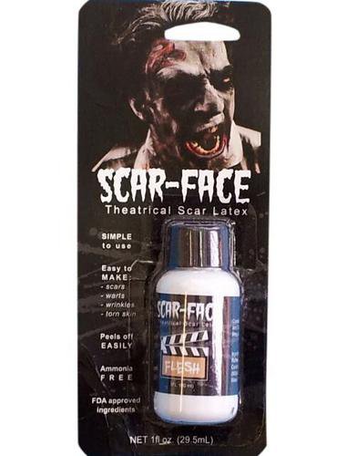 Scar Face Liquid Latex Halloween Zombie Makeup