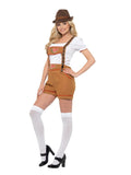 Sexy Bavarian Beer Girl Oktoberfest Costume, Brown side