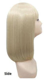 Shoulder Length Blonde Costume Wig With Fringe, side