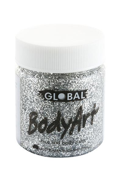 Silver Glitter Body and Face Paint 45ml