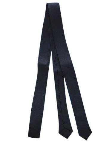 Skinny Black 1950's 1960's Tie