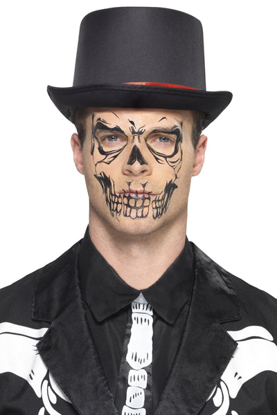 Skull Face Halloween Tattoo Transfer Set