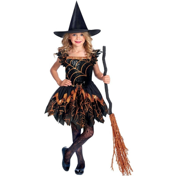 Spooky Spider Witch Girls Costume