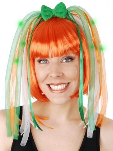 St Patrick's Day Headband Light Up Noodle Hair Accessory 
