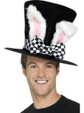 Tea Party March Hare Top Hat with Bunny Ears Men