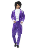 The Purple Prince of 80s Pop Music Men's Costume