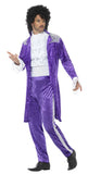 The Purple Prince of 80s Pop Music Men's Costume side