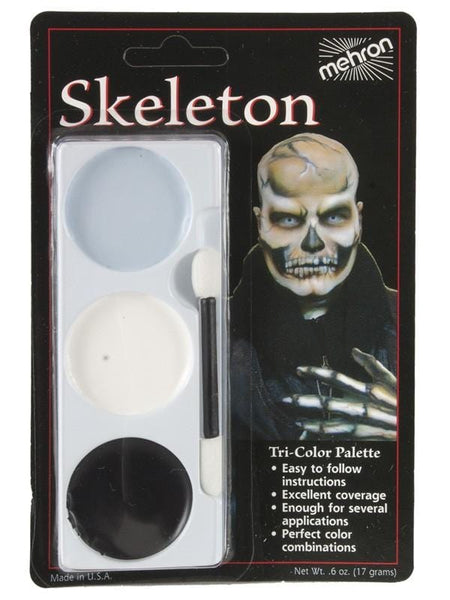 Tri-Colour Make-up Palette - Skeleton