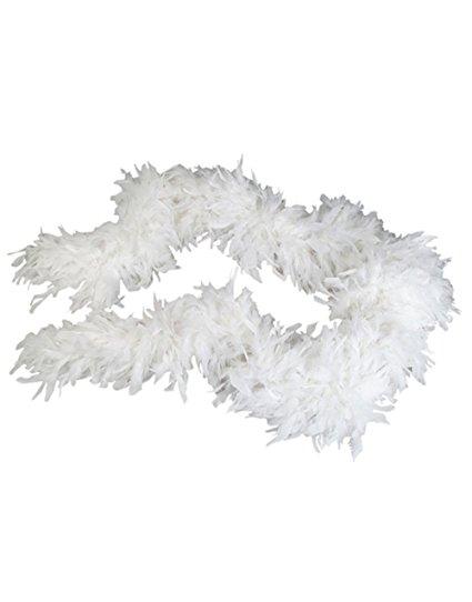 Boa Feather Deluxe Plush White