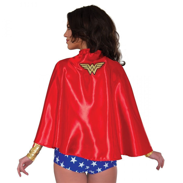 Wonder Woman Cape Adult Fancy Dress Superhero Costume Accessory DC Comics