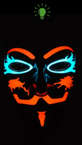 Guy Fawkes V for Vandetta Light Up Halloween Mask