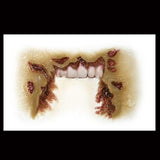 Zombie Missing Jaw Halloween Costume Makeup 3D FX Transfers card