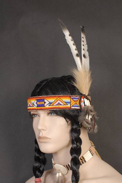 Native American Indian Costume Feather Headband