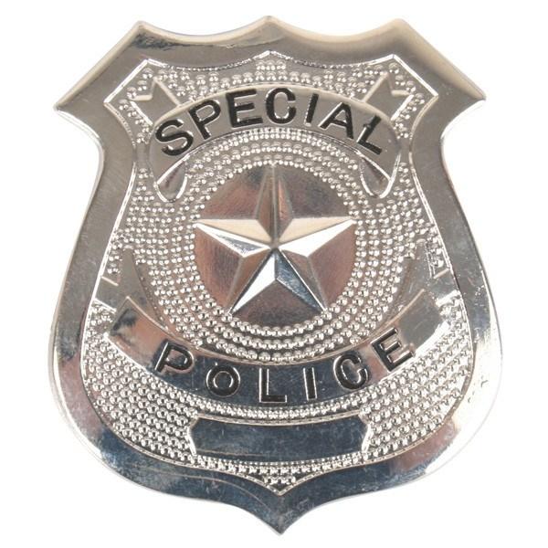 Accessories - Silver Metal Police Badge