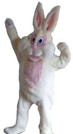 Bunny Big Eyes Adult Mascot Hire Costume 