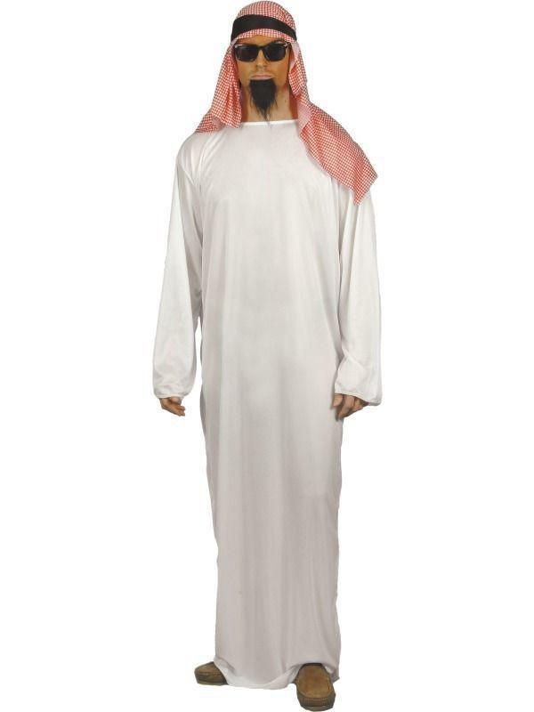 Arab Mens Fancy Dress Costume Arabian Nights Shiek Outfit