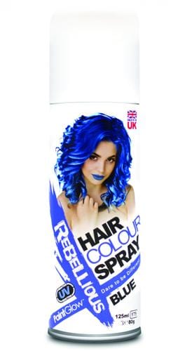 blue hair spray