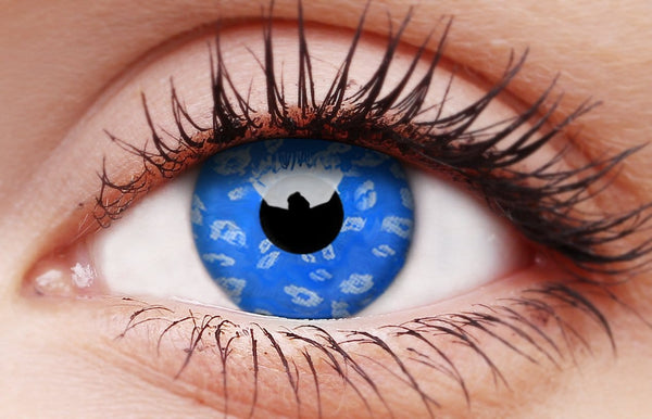 Coloured Contact Lenses Blue Leopard