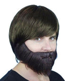 brown costume beard