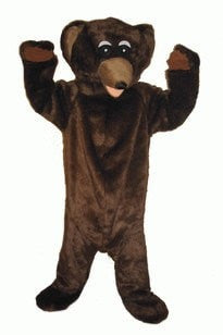 Bear Brown Adult Mascot Hire Costume