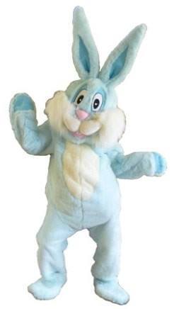 Bunny Blue Adult Mascot Hire Costume