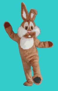 Bunny Brown Adult Mascot Hire Costume